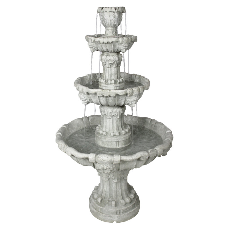 Wildon Home® Resin Lion 4 Tier Fountain & Reviews Wayfair